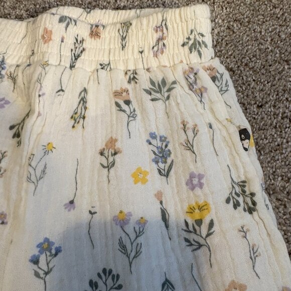 Rabbit & Bear Organic Cotton Wide Leg Pants Floral 12 months - Picture 2 of 8